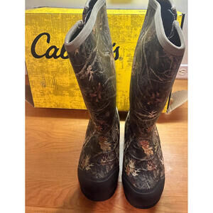 Cabela’s 1200g Thinsulate Rubber Hunting Boots TrueTimber Kanati Camo Men’s 9D